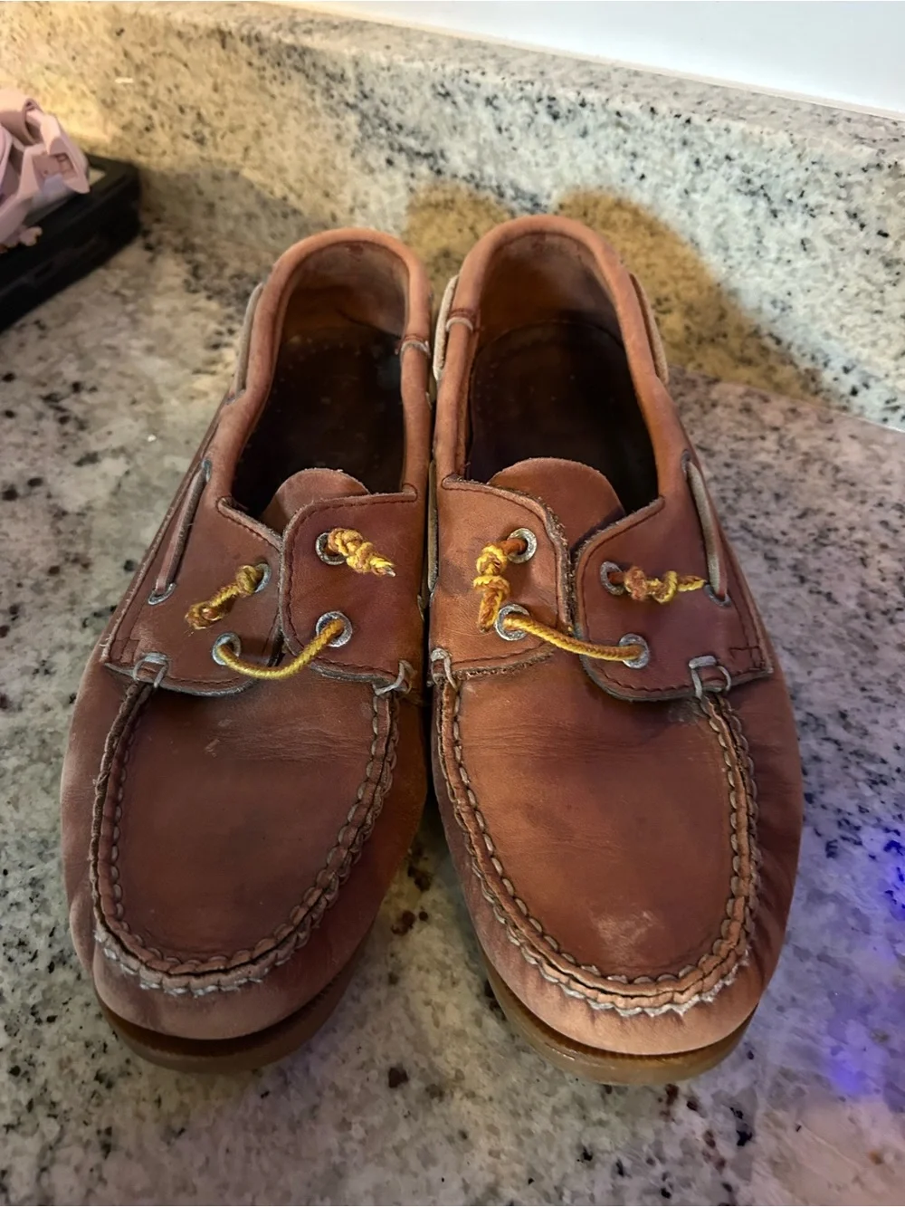 Bass Brown Leather Boat Shoes